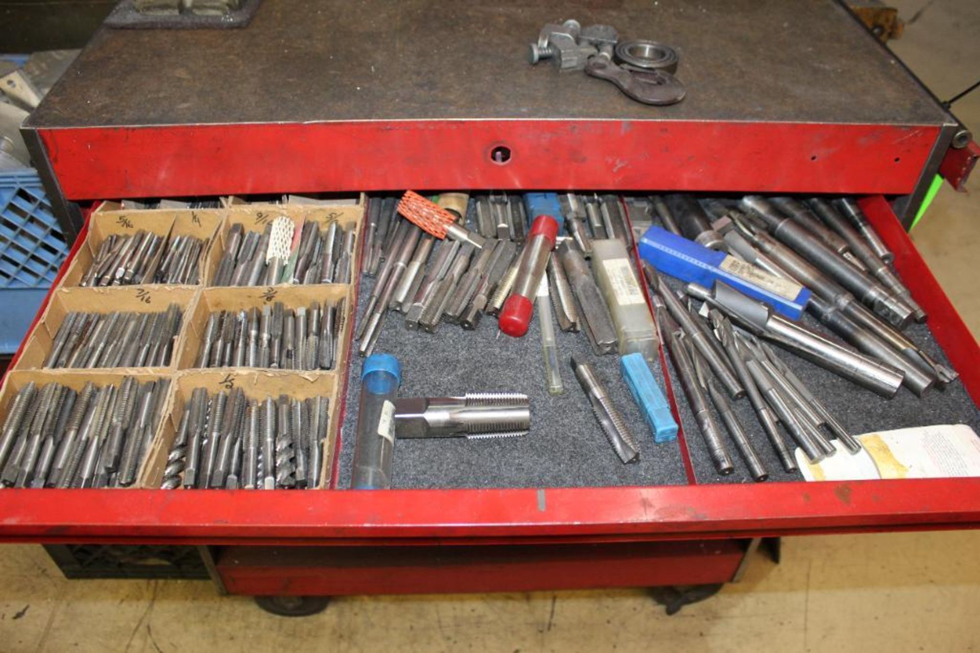 Red Tool Chest with Contents