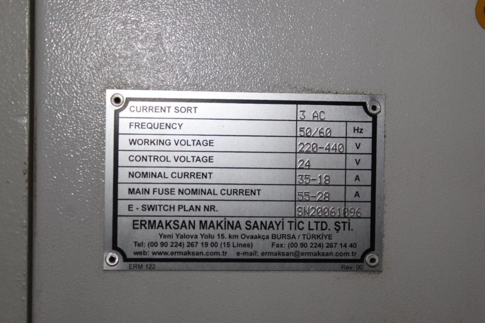 Ermak CNC Press Brake Machine AP 10' 88 W/ DelemDA-GGW Model 2006 - Needs Light Curtain - Image 16 of 16