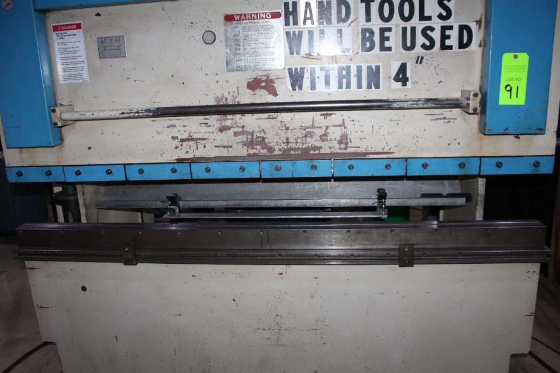 1993 LVD Hydraulic Press Brake Model 45JS06 With Hurco AutoBend 7 CNC Back Gage - Image 3 of 16