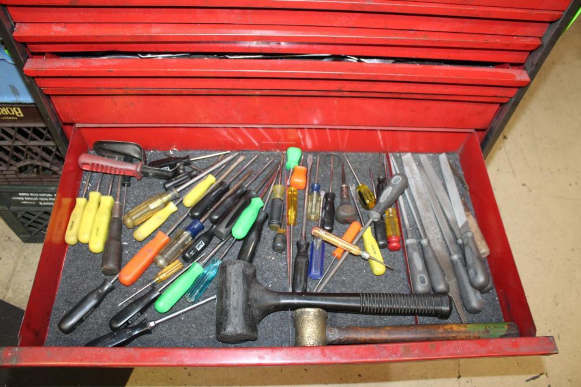 Red Tool Chest with Contents - Image 6 of 7