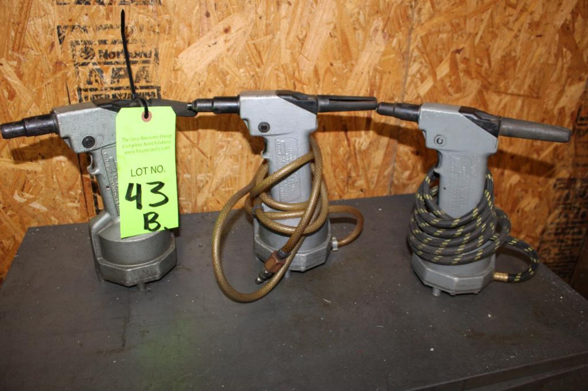 Lot of (3) PRG510 Pneumatic "Pop" Riveters