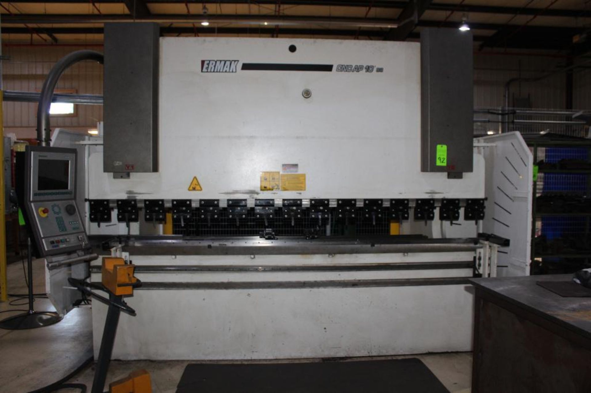 Ermak CNC Press Brake Machine AP 10' 88 W/ DelemDA-GGW Model 2006 - Needs Light Curtain