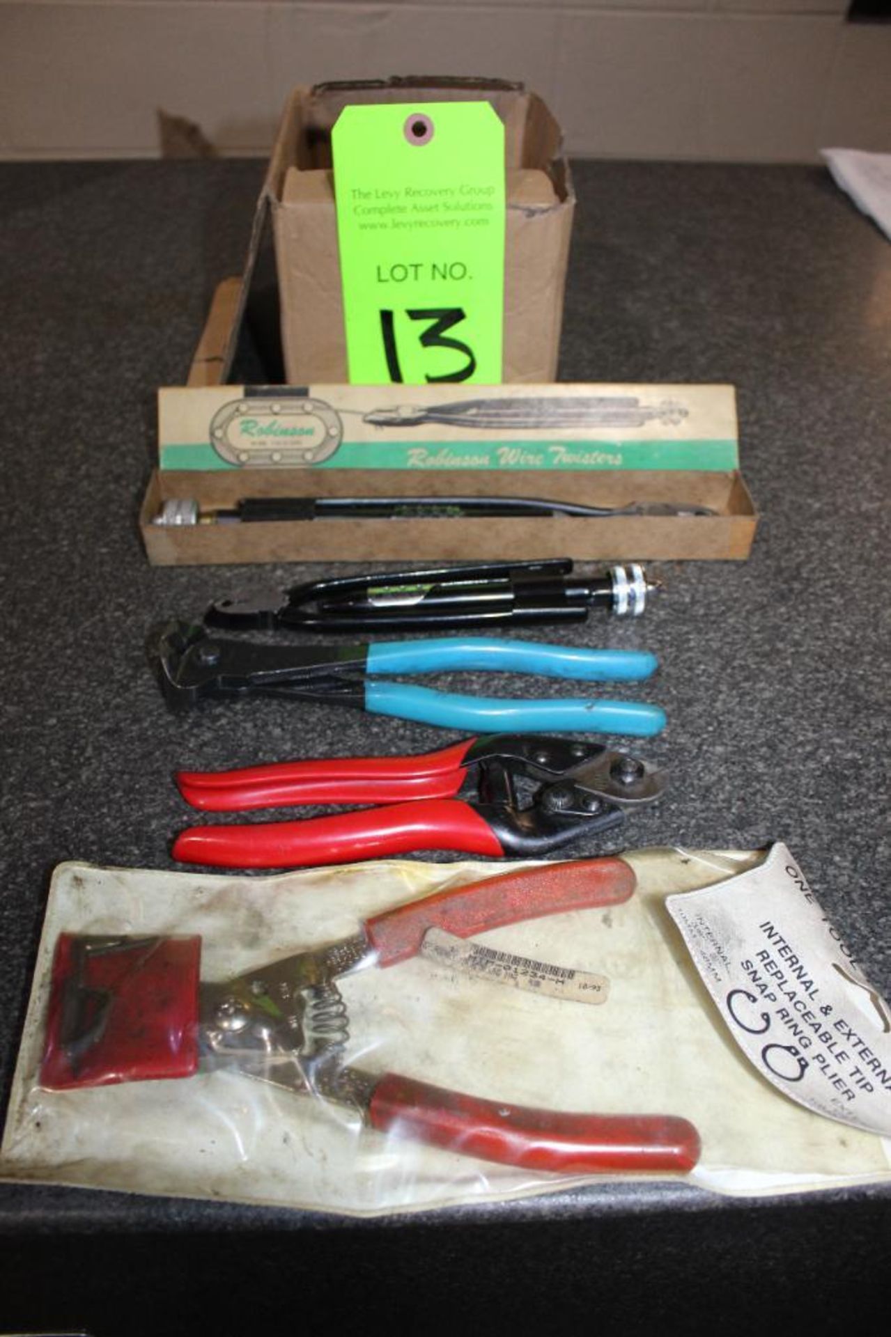 Lot of Assorted Pliers and Robinson Wire Twisters