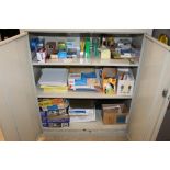 2-Door File Cabinet with Contents