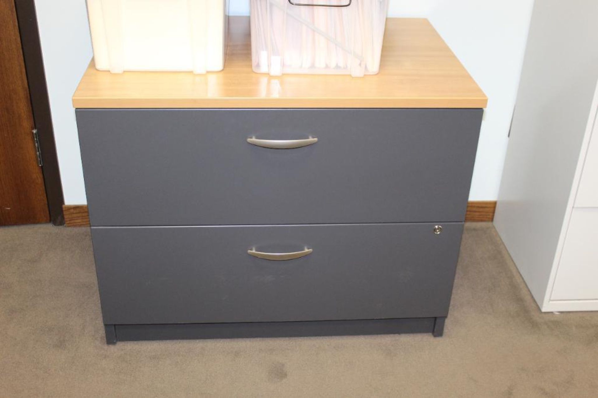 Lot of (3) Lateral File Cabinets