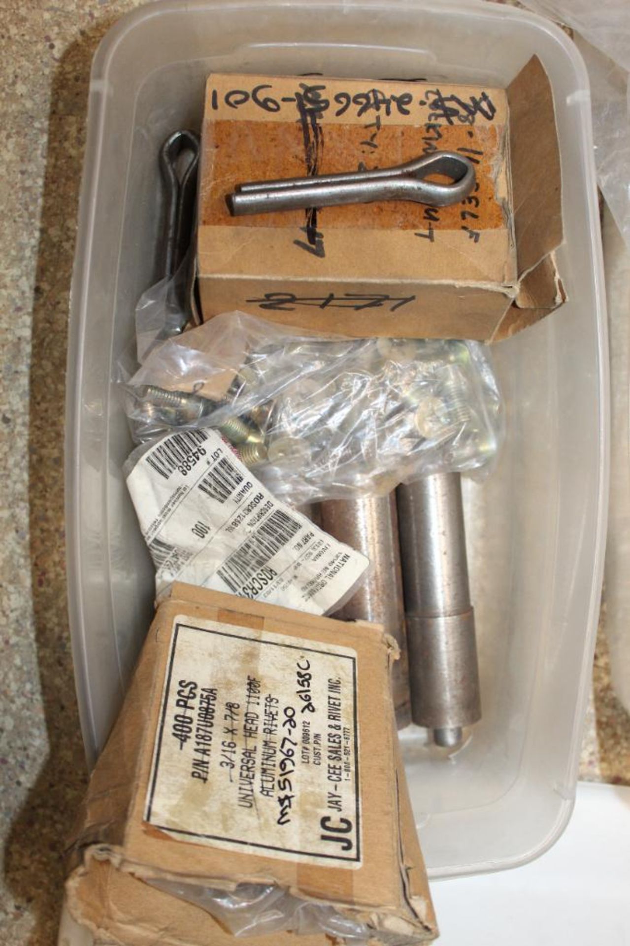 Lot of (13) Containers of Assorted Pins, Bolts, Nuts, Washers and Latches - Image 8 of 15