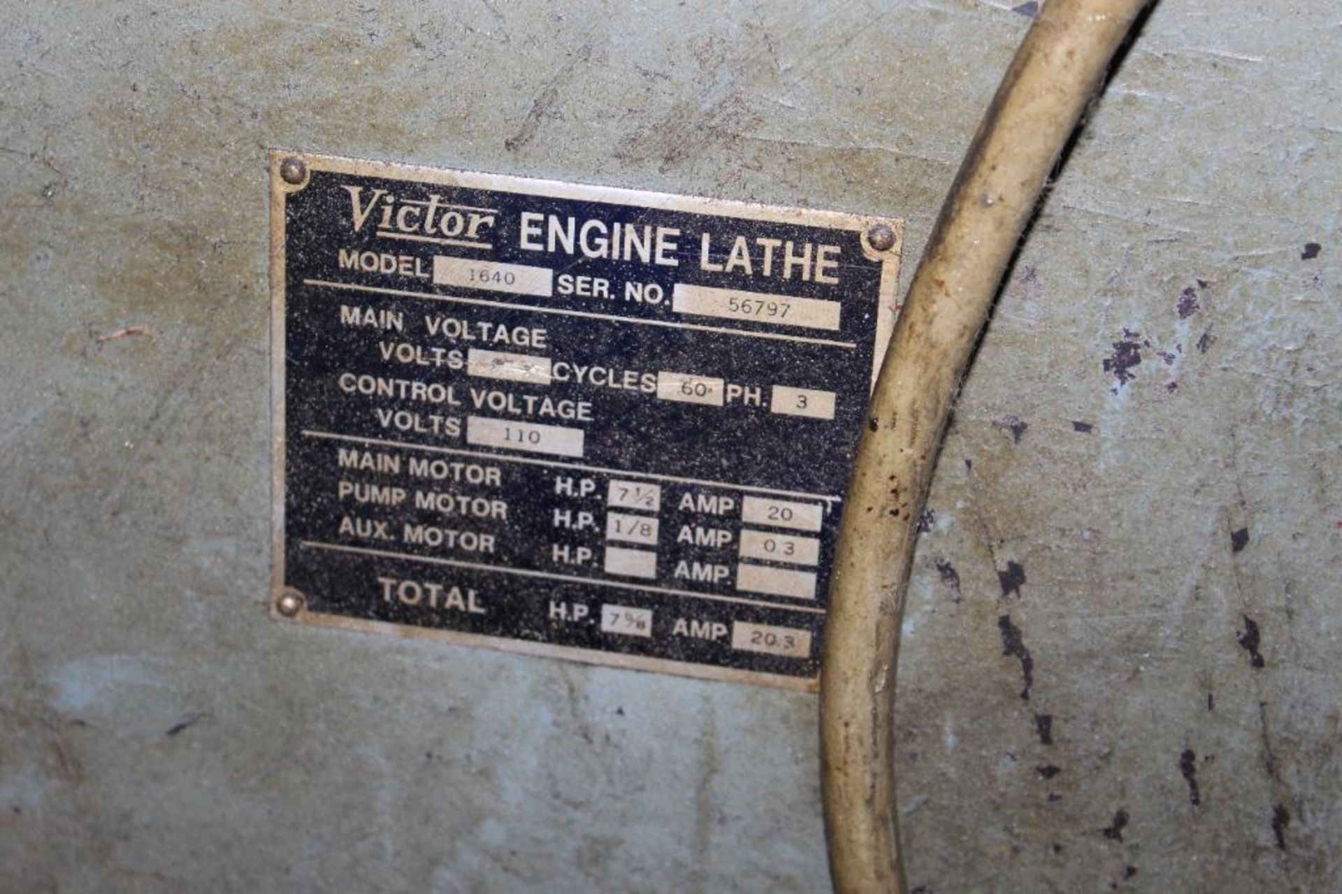 Victor Model 1640 Engine Lathe - Image 12 of 12