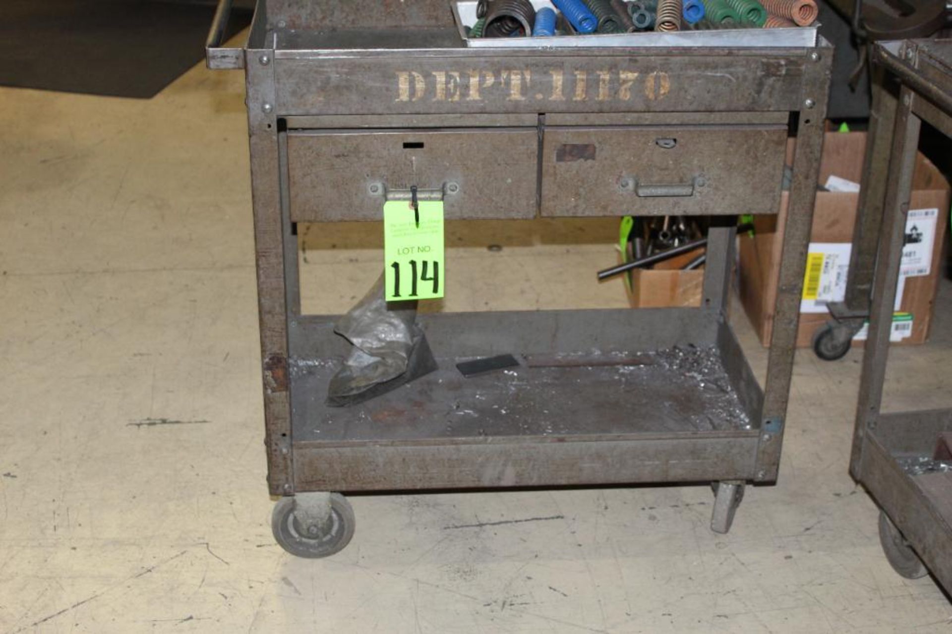Lot of (2) Shop Carts with Drawers