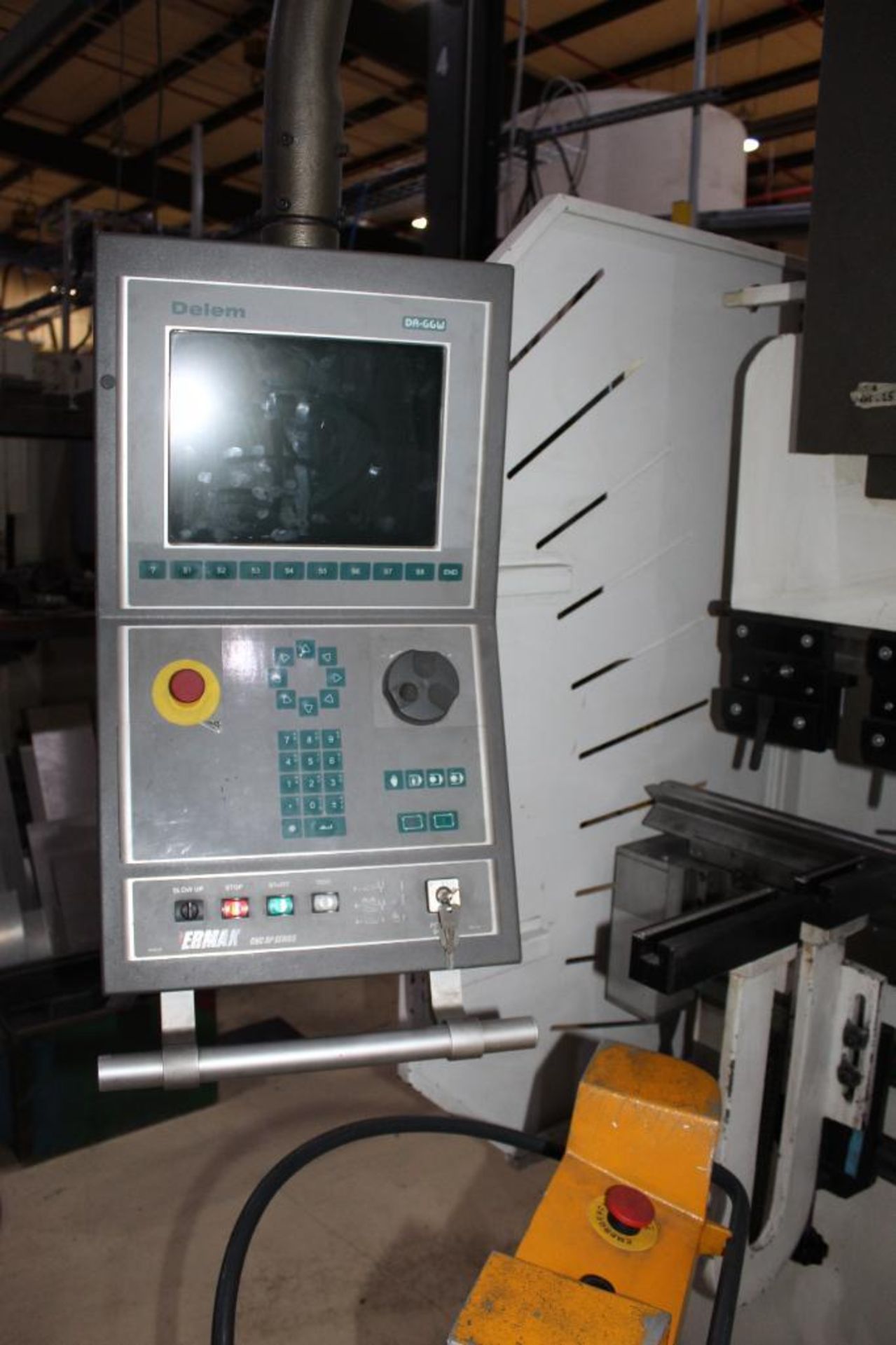Ermak CNC Press Brake Machine AP 10' 88 W/ DelemDA-GGW Model 2006 - Needs Light Curtain - Image 7 of 16