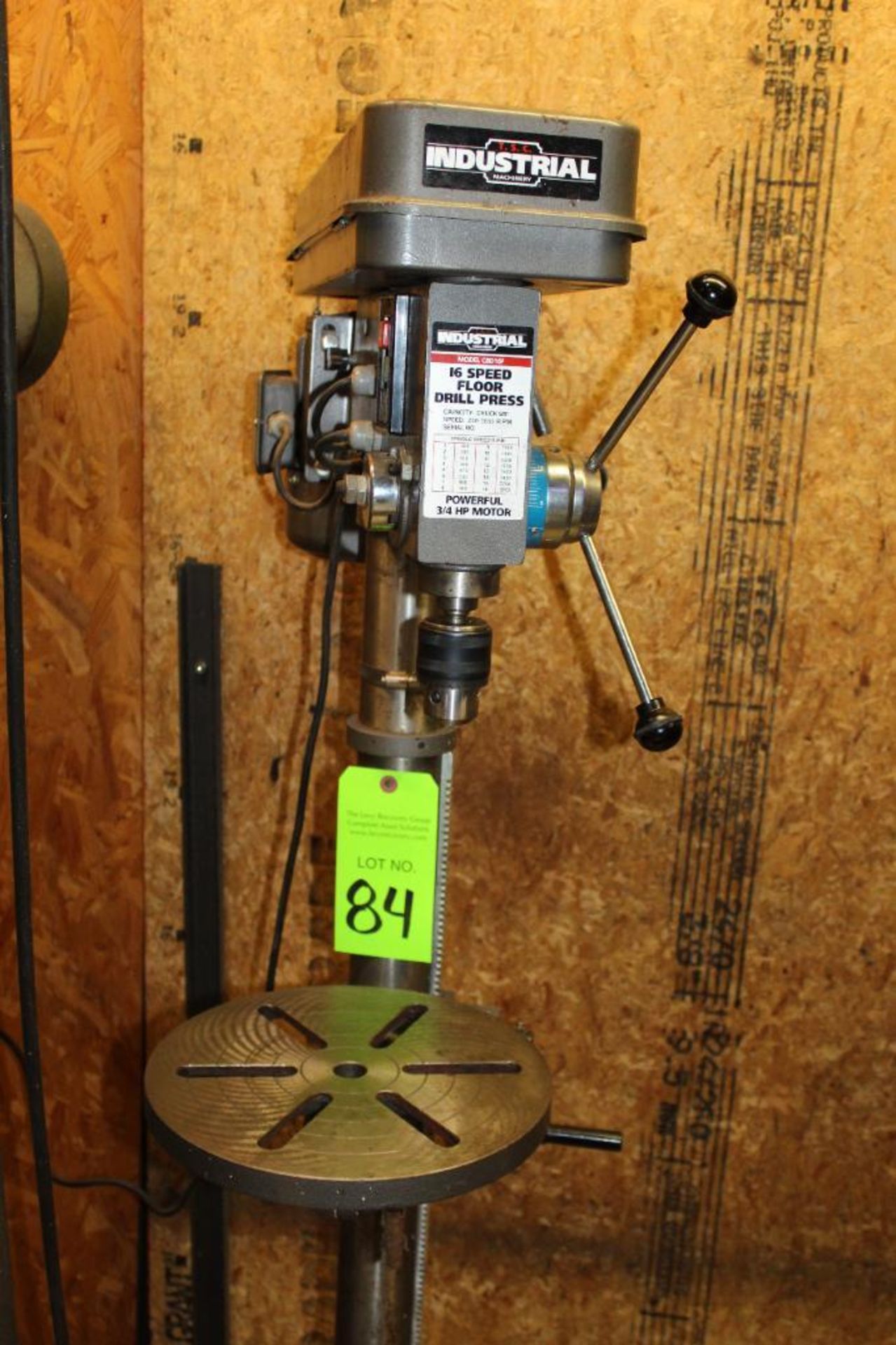 T.S.C. Industrial Machinery 16 Speed Floor Drill Press Model CBD16F - Image 8 of 8