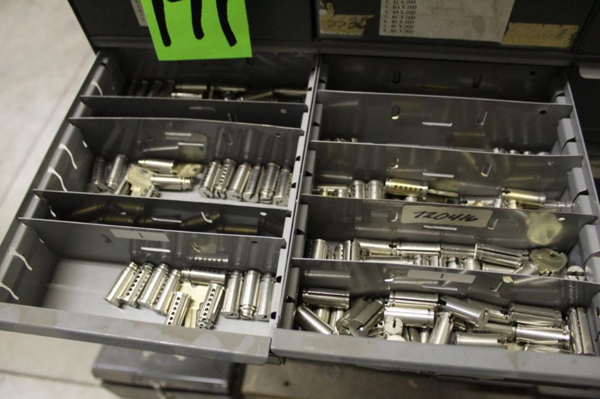 48-Drawer Organizer with Assorted Plugs, Cylinders, Mortise Cylinders, Cams and Shells. - Image 20 of 20