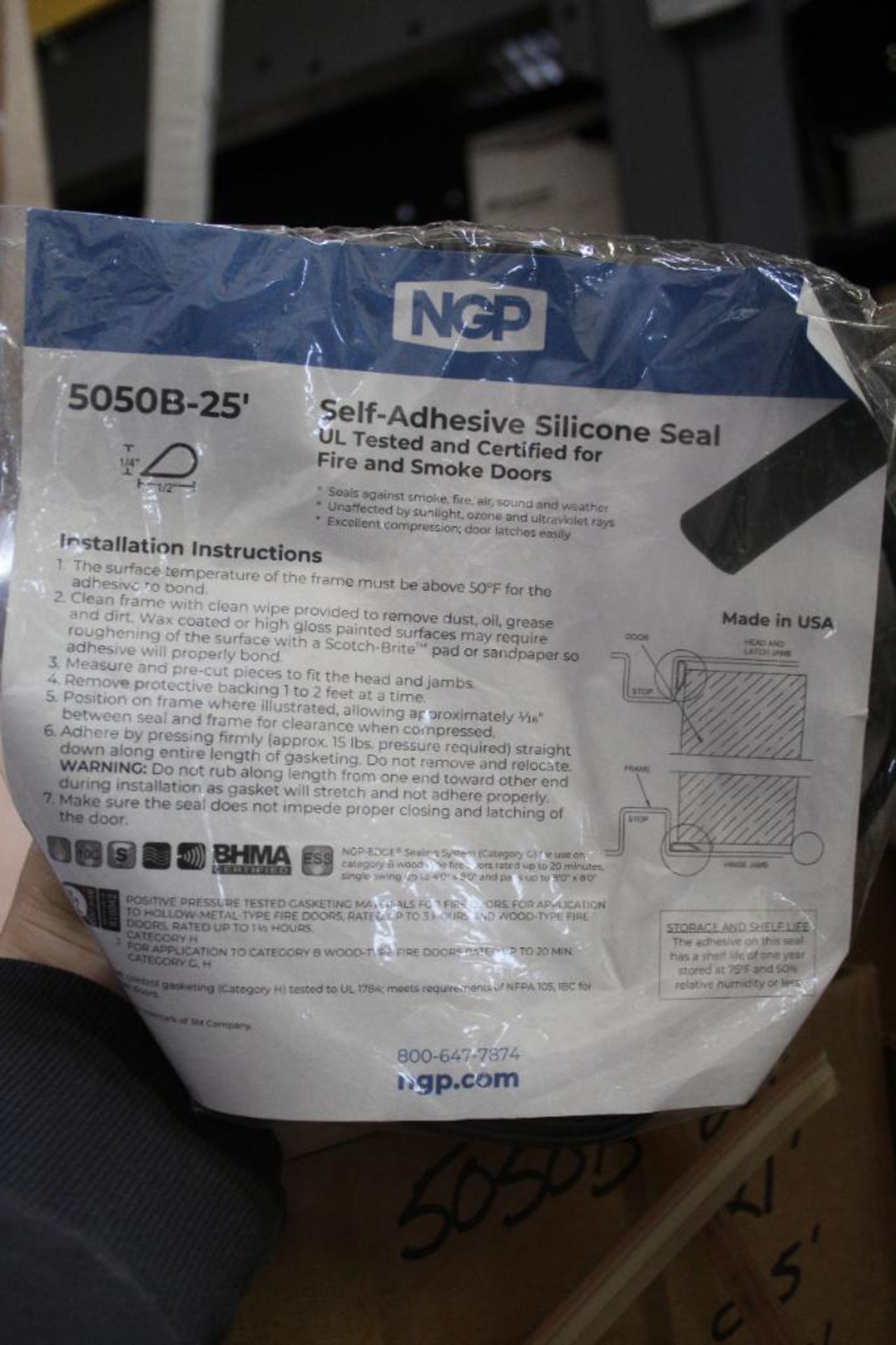 Lot of (40) NGP Self Adhesive Silicone Seal - Image 8 of 9