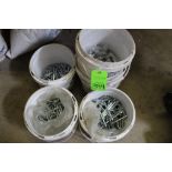 Lot of (4) Buckets of Hardware-Lag Screw Anchors