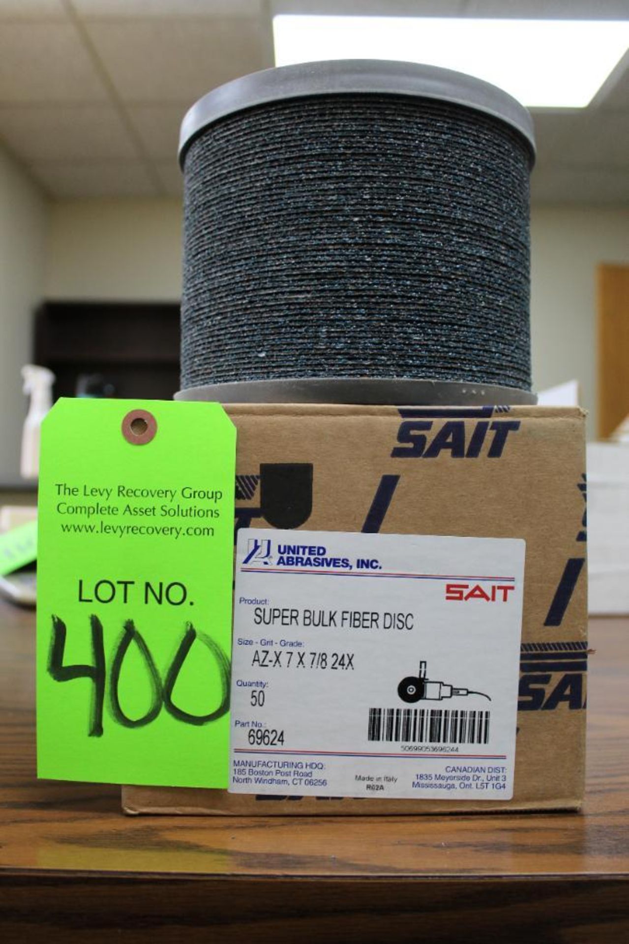 Lot of (50) SAIT 7" Abrasive Discs Size: AZ-X7X7/8 24X Part No. 69624