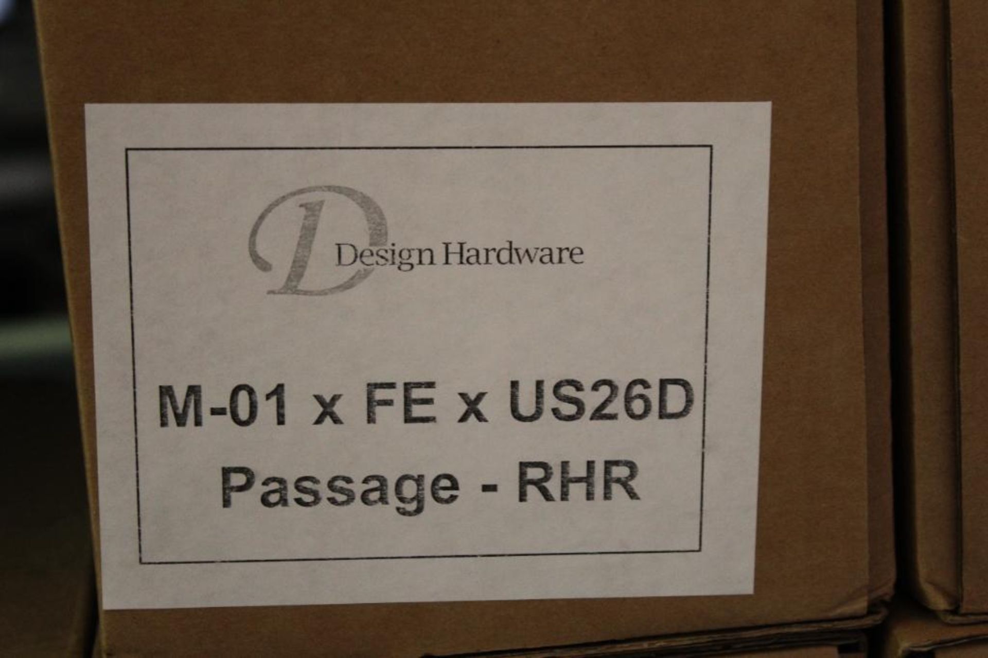 Lot of (5) Design Hardware Mortise Locks Models: M-07XFEXUS26D-RHR(x1) and M-01-FE-US26D-RHR(x4) - Image 8 of 8