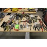 Lot of Assorted Hand Tools to Include Screw Drivers, Files, Clamps, Bolt Cutters