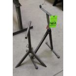Lot of (2) Adjustable Material Stands