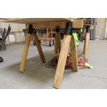 Lot of (2) Wood SawHorses