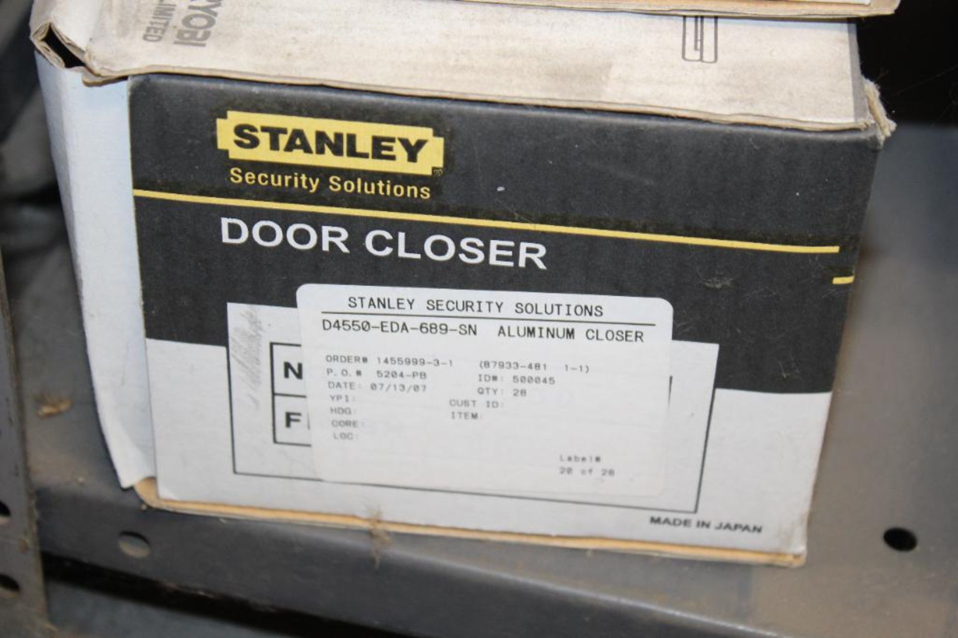 Lot of (4) Aluminum Stanley Door Closers Model D4550-EDA-689-SN - Image 4 of 7