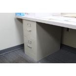 Lot of (3) Two Drawer Hon File Cabinets