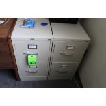 Lot of (2) Two-Drawer Hon File Cabinets