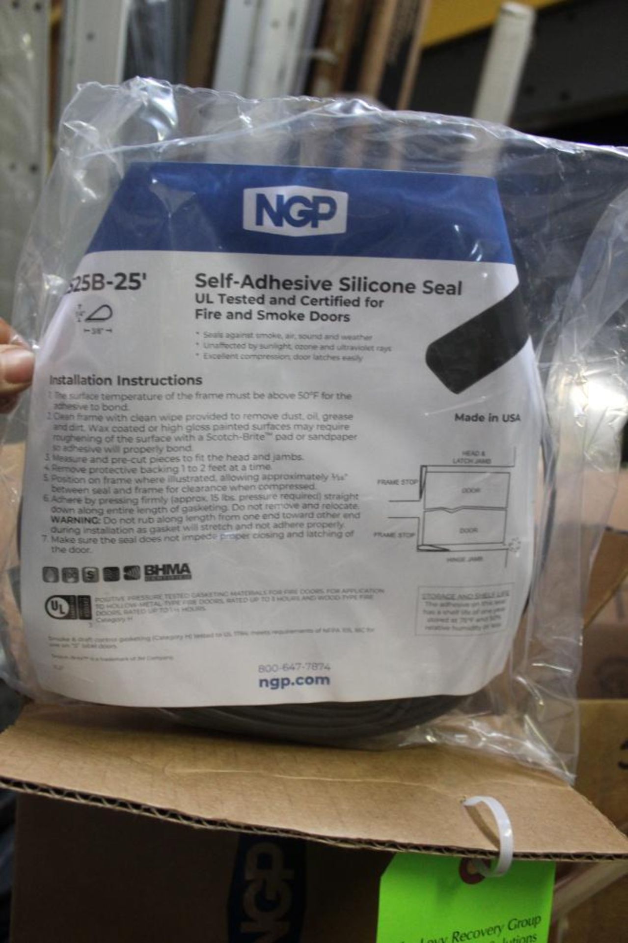 Lot of (40) NGP Self Adhesive Silicone Seal - Image 3 of 9
