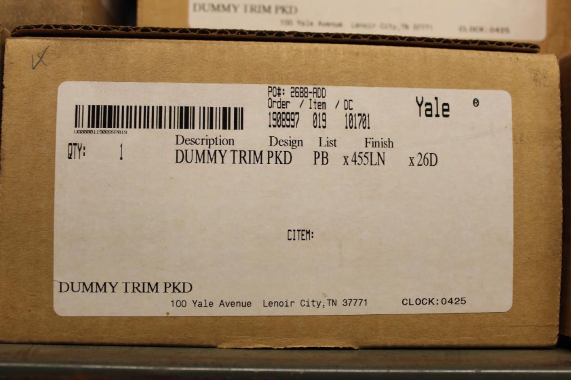 Lot of (10) Yale Dummy PKD Trim Levers/Door Handles - Image 16 of 16