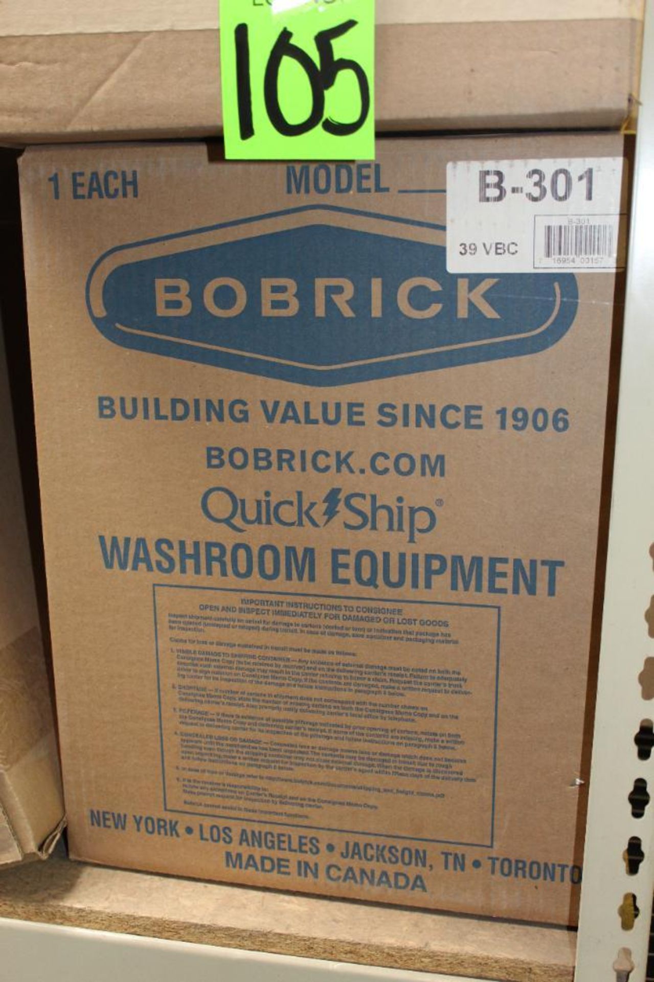 Lot of (7) Bobrick Flush Mount Seat Cover Dispensers Model B-301 - Image 12 of 12