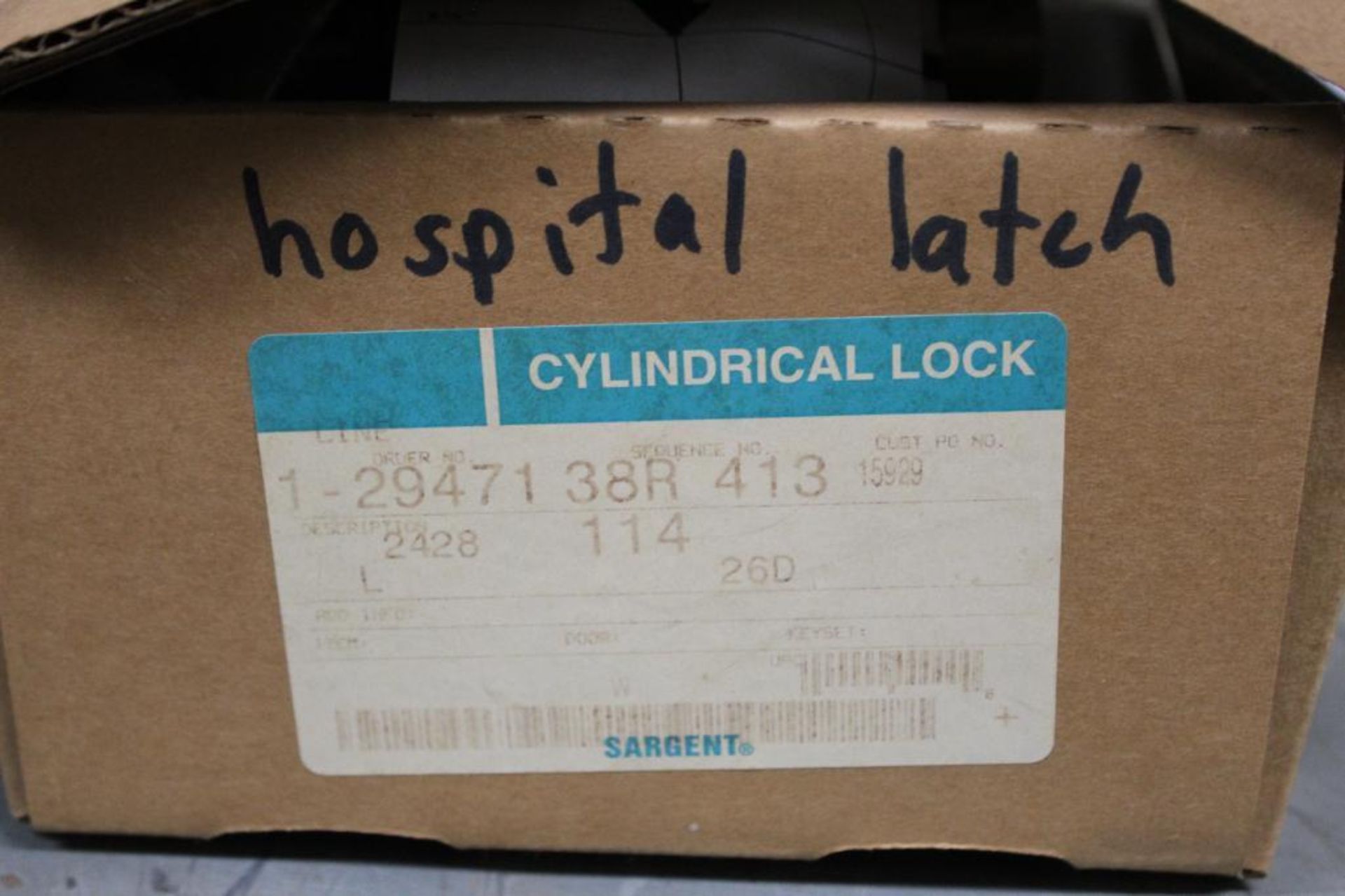 Lot of (7) Sargent Cylindrical and Bored Lock Hospital Latches Model: 114-2428R-26D - Image 8 of 9