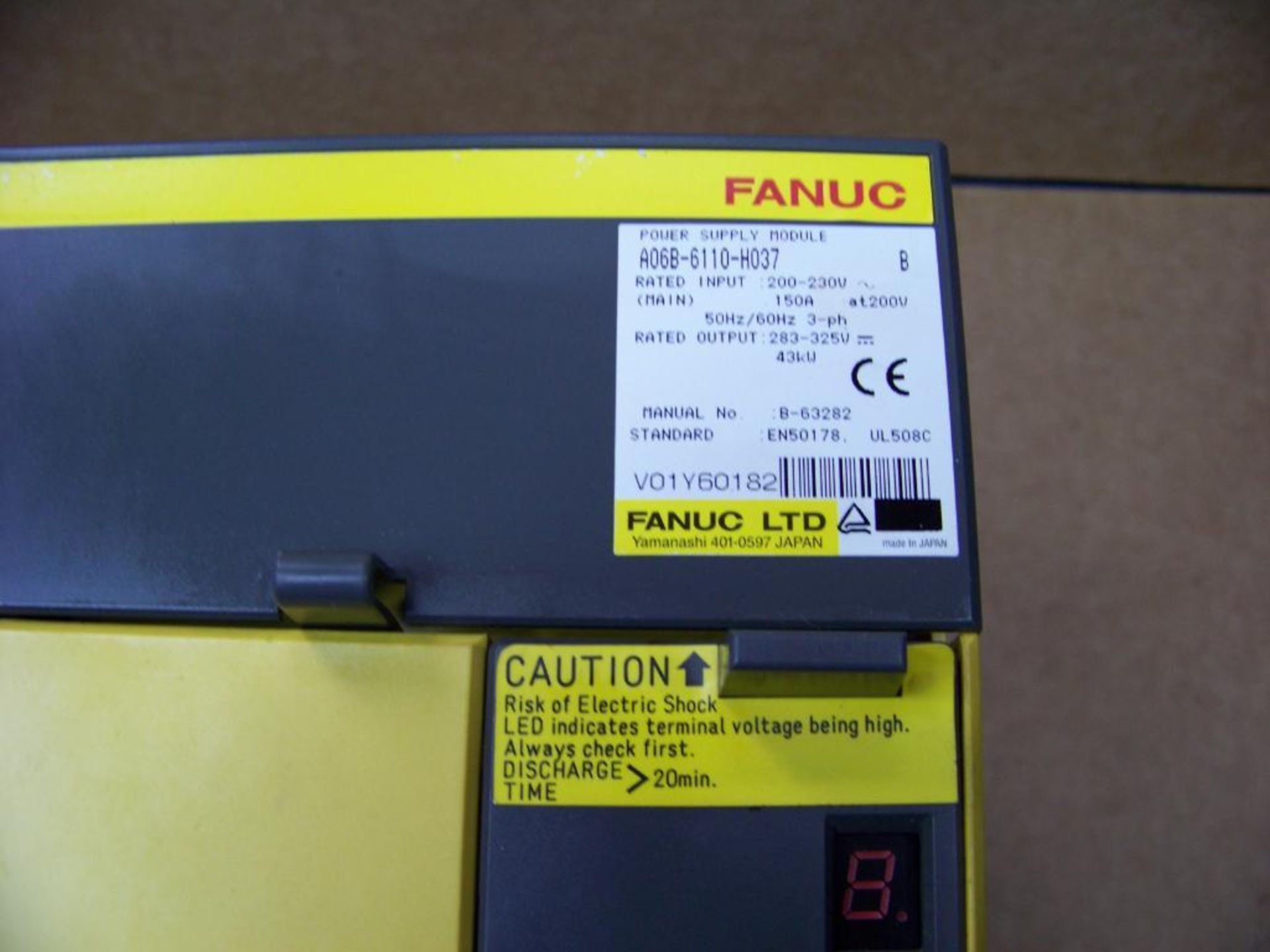 1 - FANUC POWER SUPPLY, # A06B-6110-H037 - Image 2 of 2