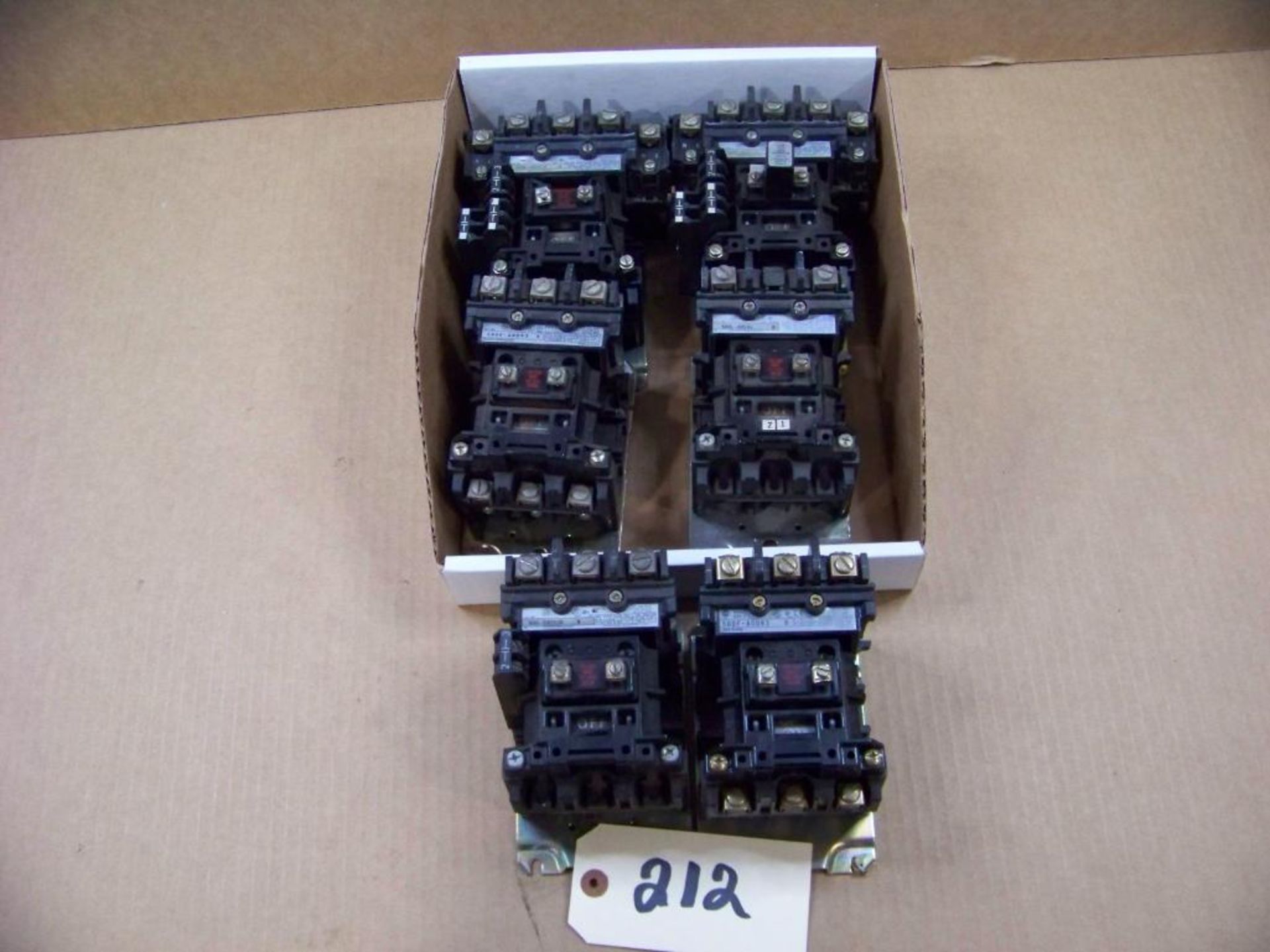 6 - ALLEN BRADLEY FEED THROUGH CONTACTORS, # 500F SERIES