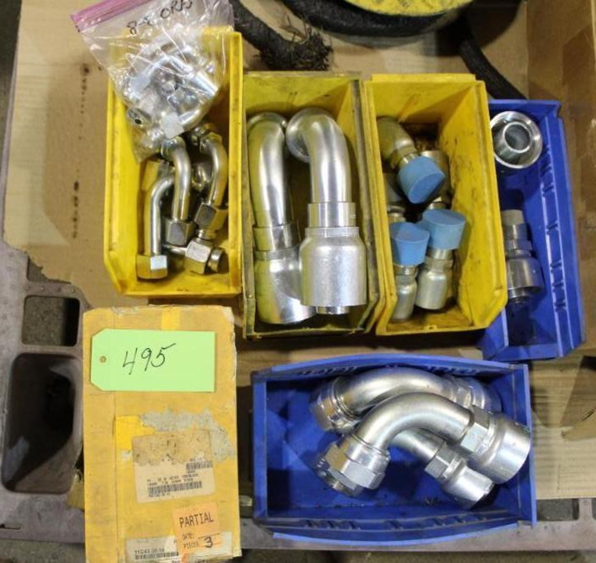 Lot of Assorted Parker Hydraulic Crimp Fittings