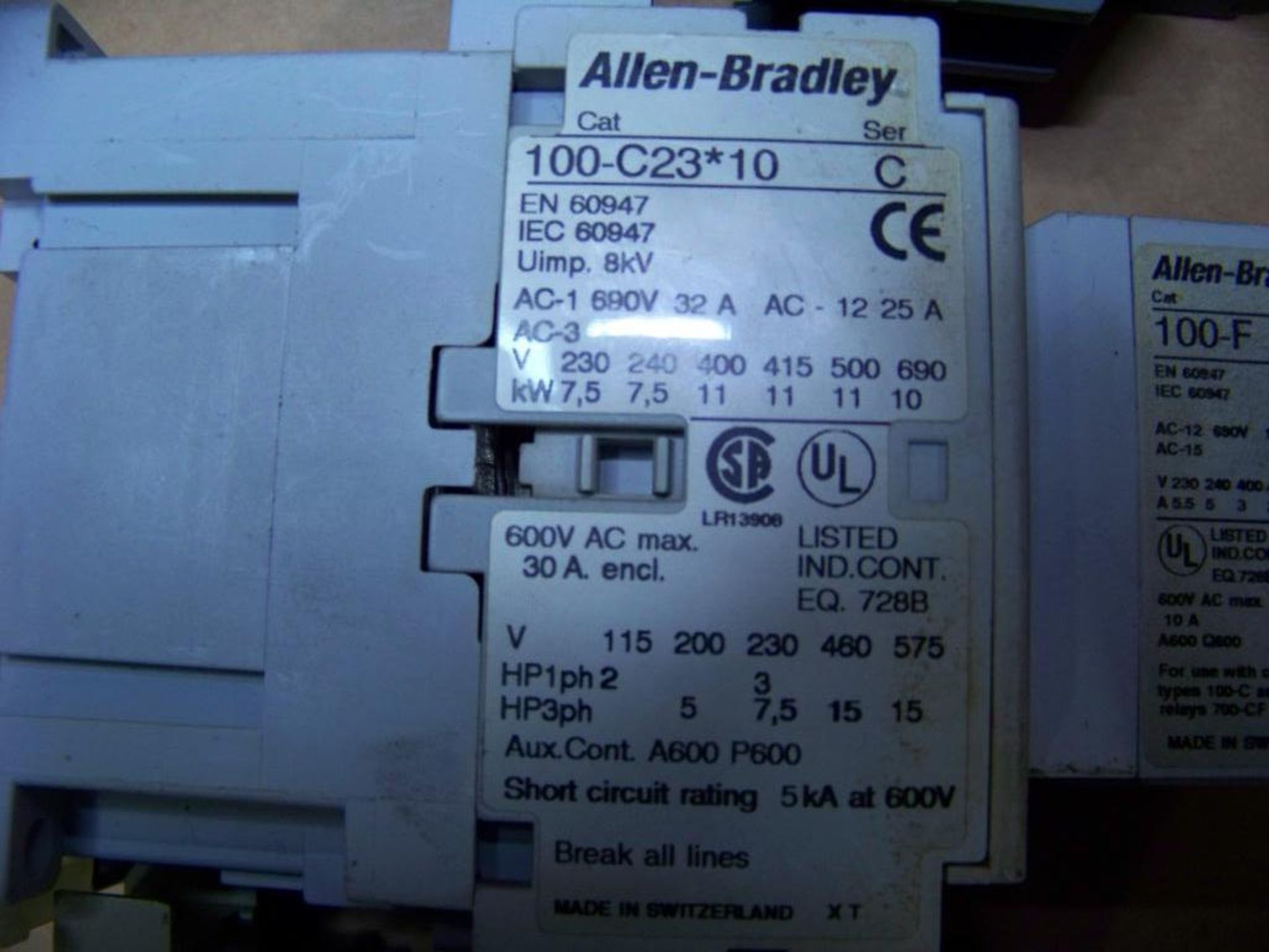 ASSORTED STARTERS-CONTACTORS AND RELAUYS; ALLEN BRADLEY, SIEMENS & ABB - Image 4 of 10