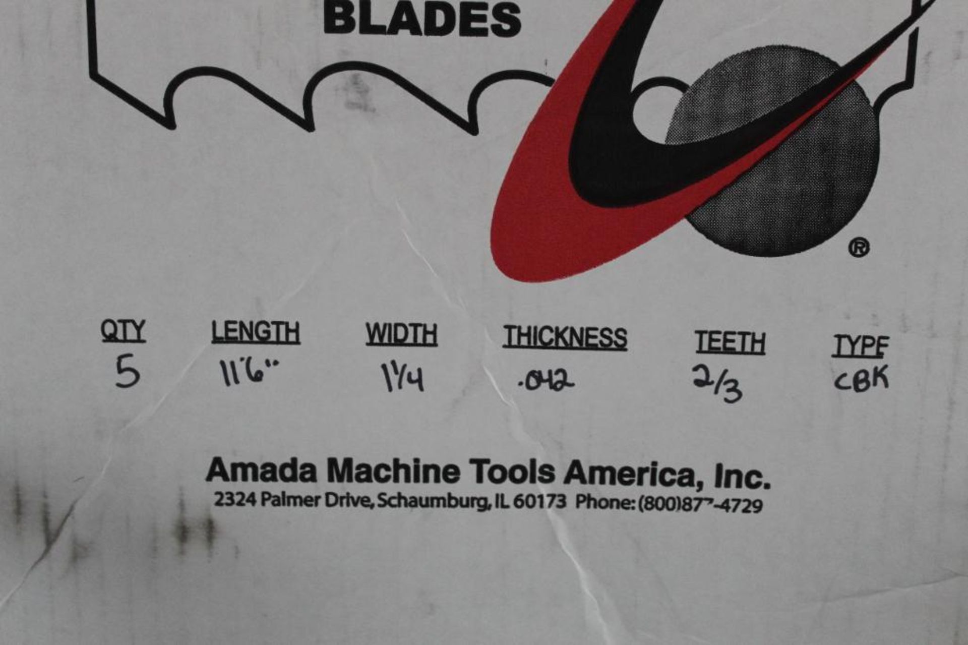 Lot of (5) Amada Band Saw Blades 11'6" - Image 3 of 5