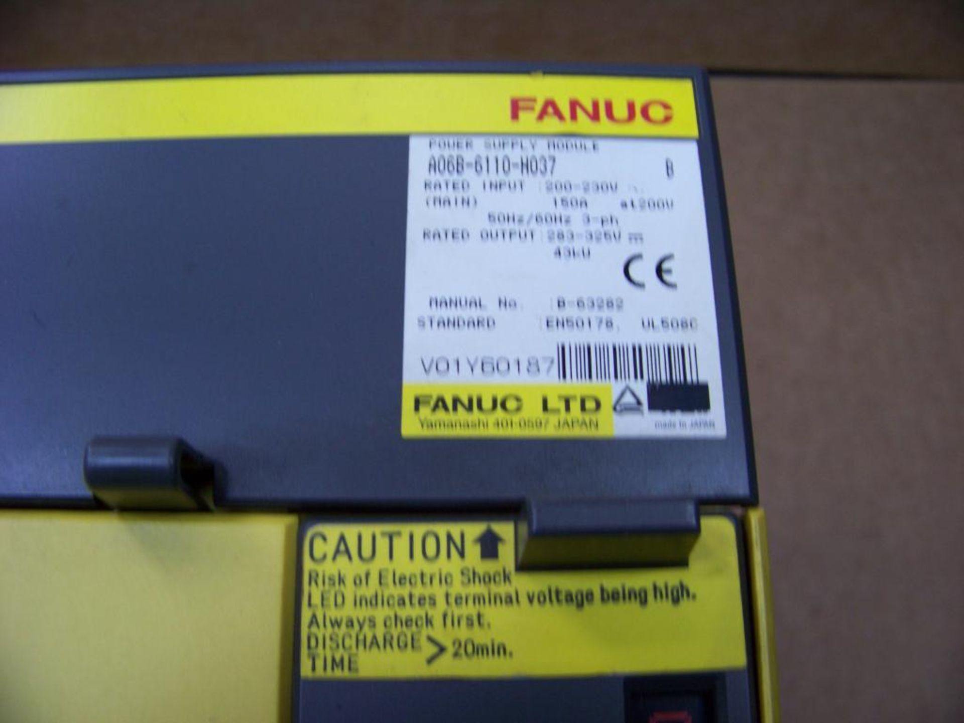 FANUC POWER SUPPLY, # A06B-6110-H037 - Image 2 of 2