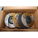 Lot of (4) Boxes (60 Total) Carbo Gold and Premier Grinding Wheels