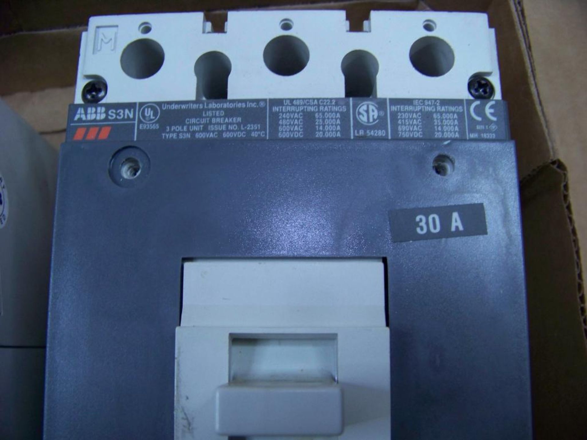 2 - ABB 400 X 30 AMP BREAKERS, # S3N - Image 3 of 4