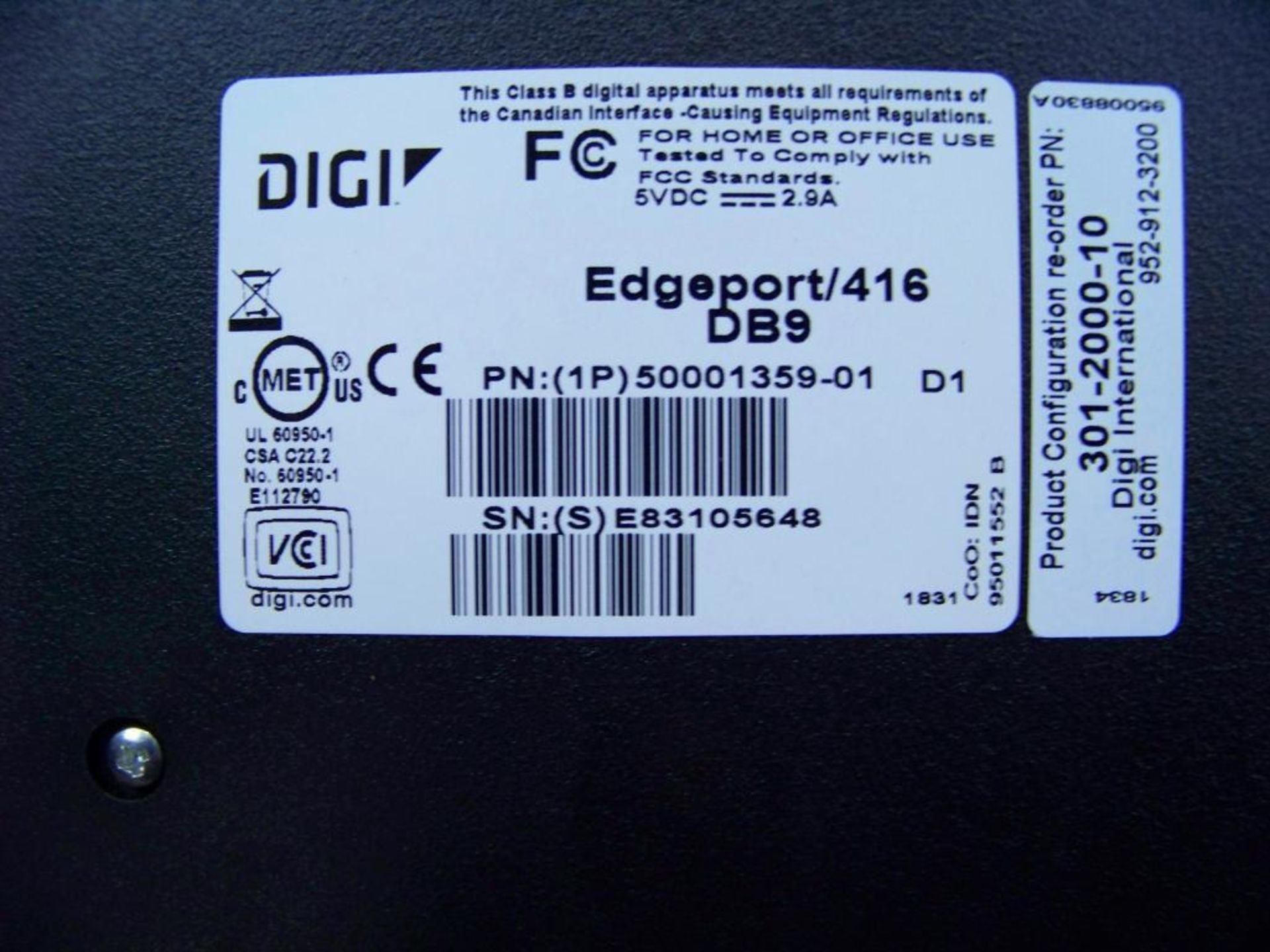 DIGI INTERNATIONAL 16 PORT USB TO SERIAL CONVERTER #50001359-01, "NEW IN BOX" - Image 5 of 5