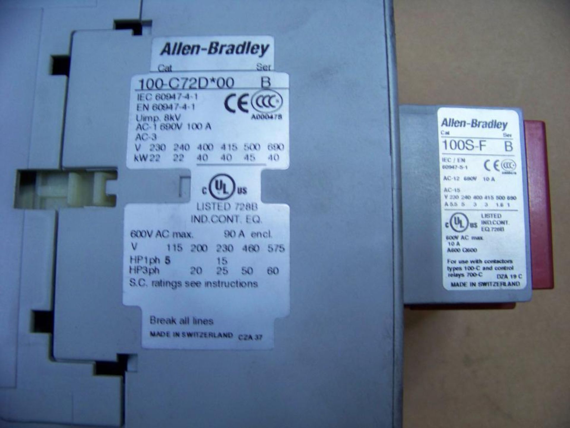 ASSORTED STARTERS-CONTACTORS AND RELAUYS; ALLEN BRADLEY, SIEMENS & ABB - Image 7 of 10