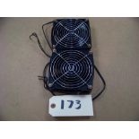 2 - NITO/VIKAN PANEL FANS, 120 X120 X40 MM, # RD45-121