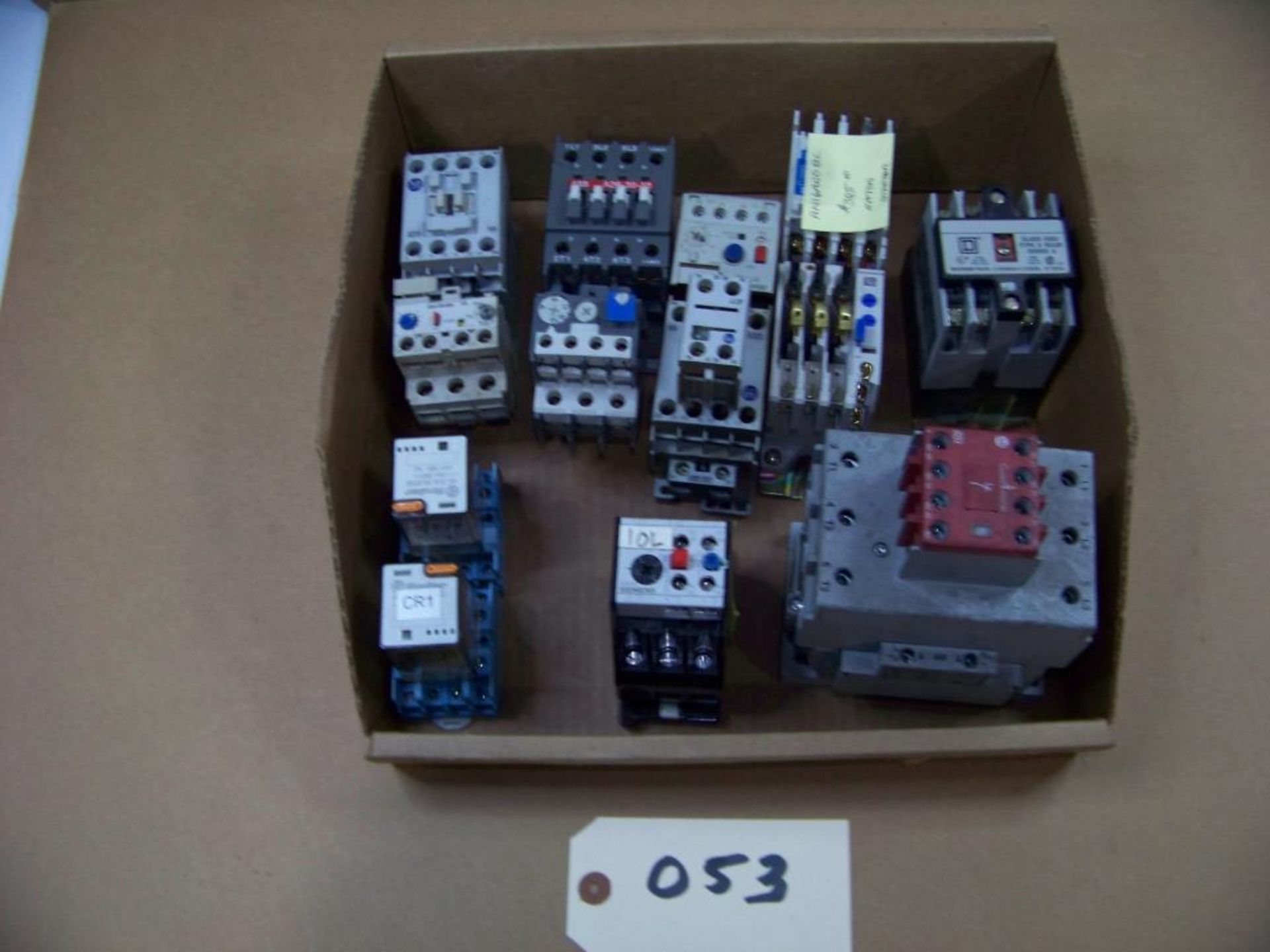 ASSORTED STARTERS-CONTACTORS AND RELAUYS; ALLEN BRADLEY, SIEMENS & ABB