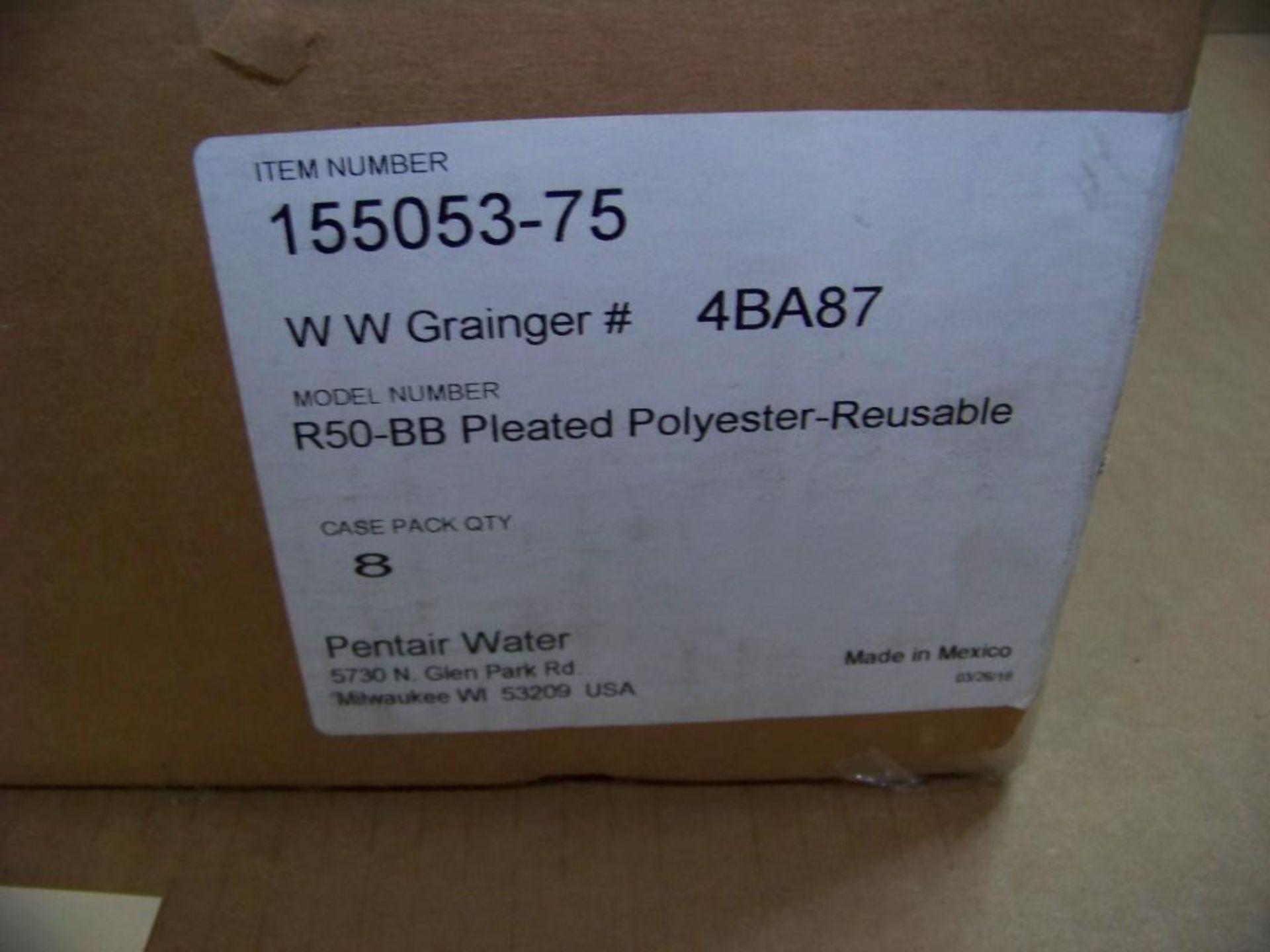 1 CASE OF 8 PENTAIR, PENTEK POLYESTER FILTER CARTRIDGES, PLEATED, # R50-BB "NEW" - Image 2 of 5