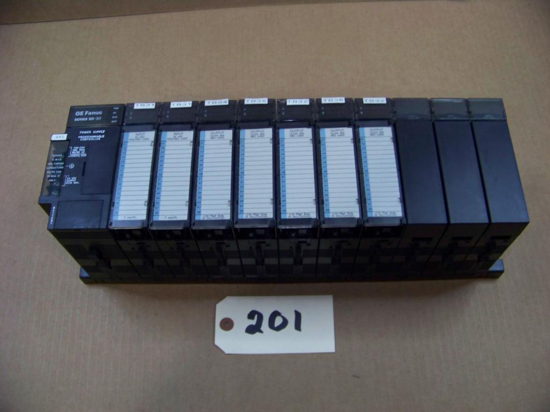 GE/FANUC 10 SLOT RACK WITH IMBEDDED CUP, #IC693CPU321