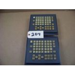 2 - FANUC KEYBOARDS FROM OKK 80'S, # A02B-0281-0125/MBR