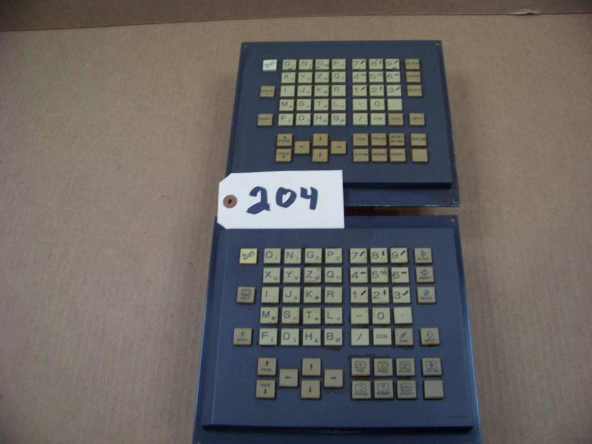 2 - FANUC KEYBOARDS FROM OKK 80'S, # A02B-0281-0125/MBR