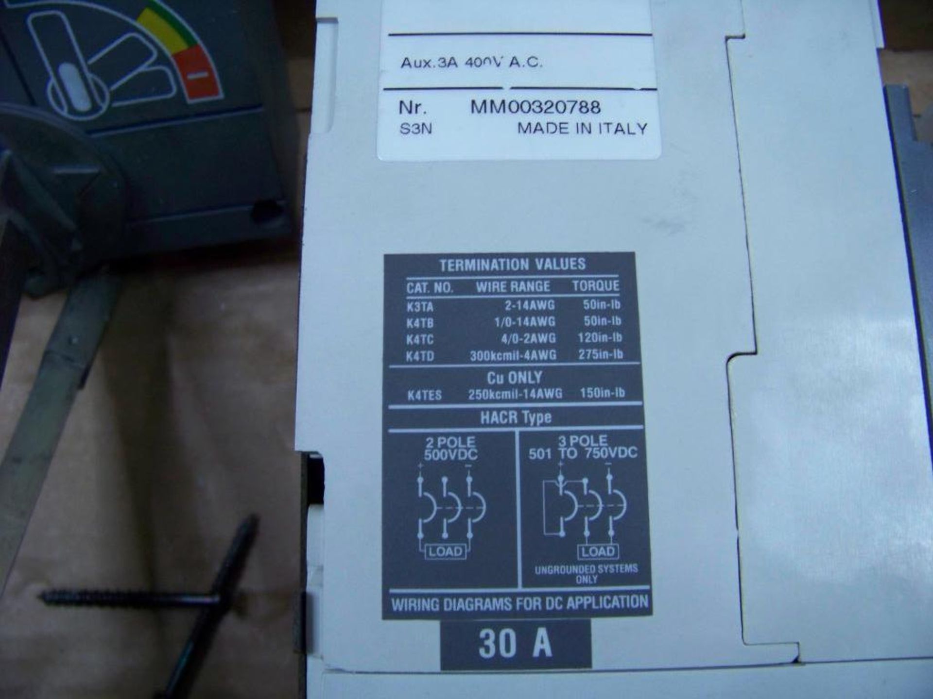 2 - ABB 400 X 30 AMP BREAKERS, # S3N - Image 4 of 4