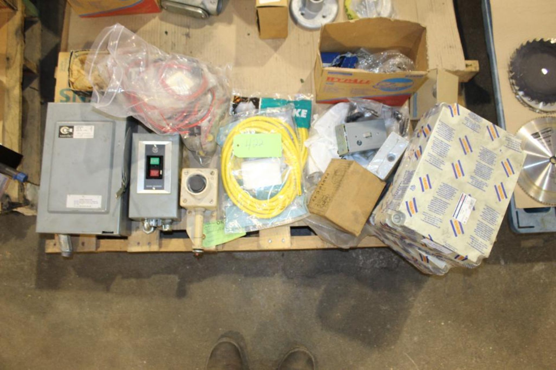 Lot of Assorted Electrical Boxes and Wire Fittings