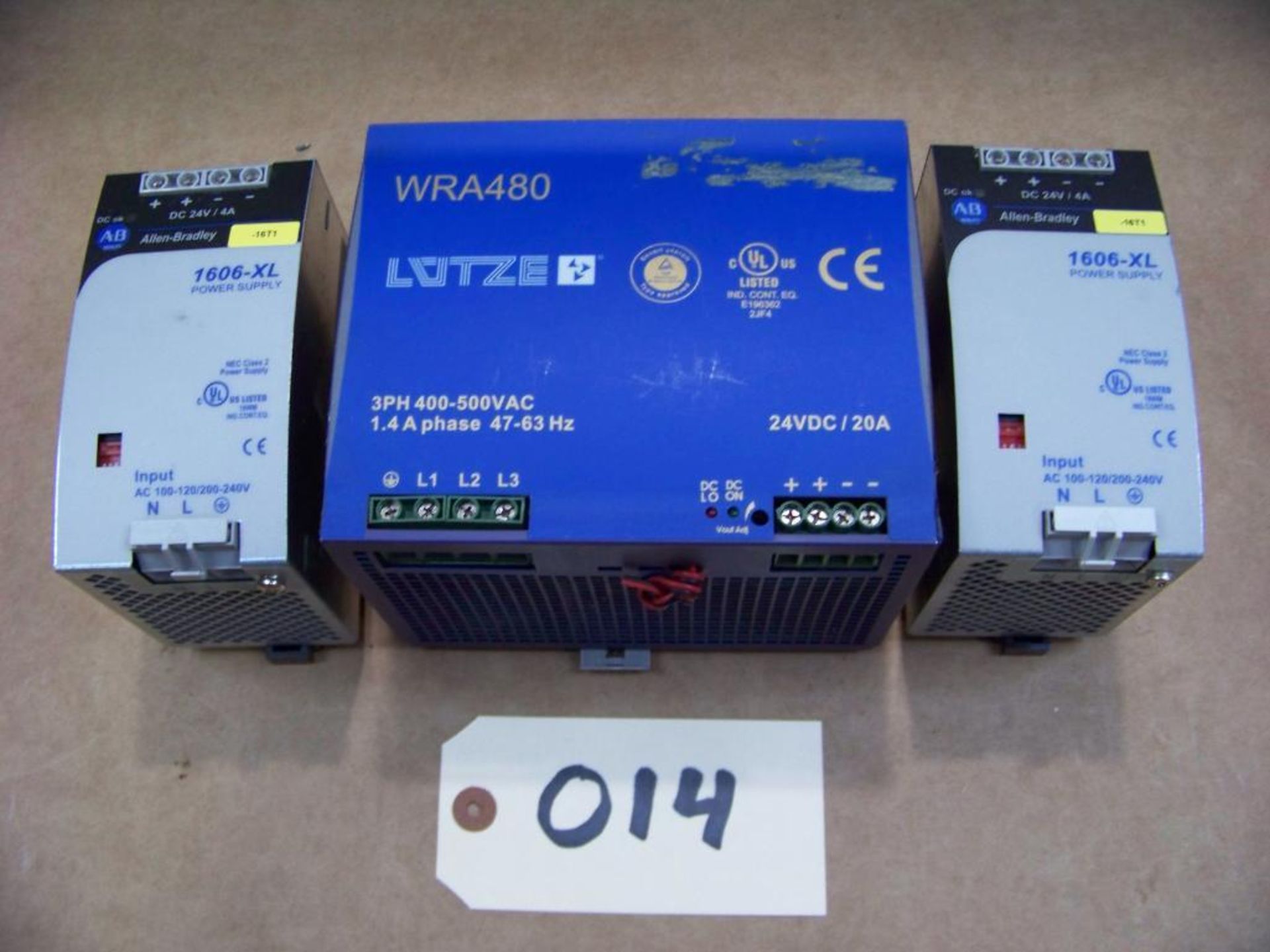 2 - ALLEN BRADLEY, 1 LUTZE POWER SUPPLIES