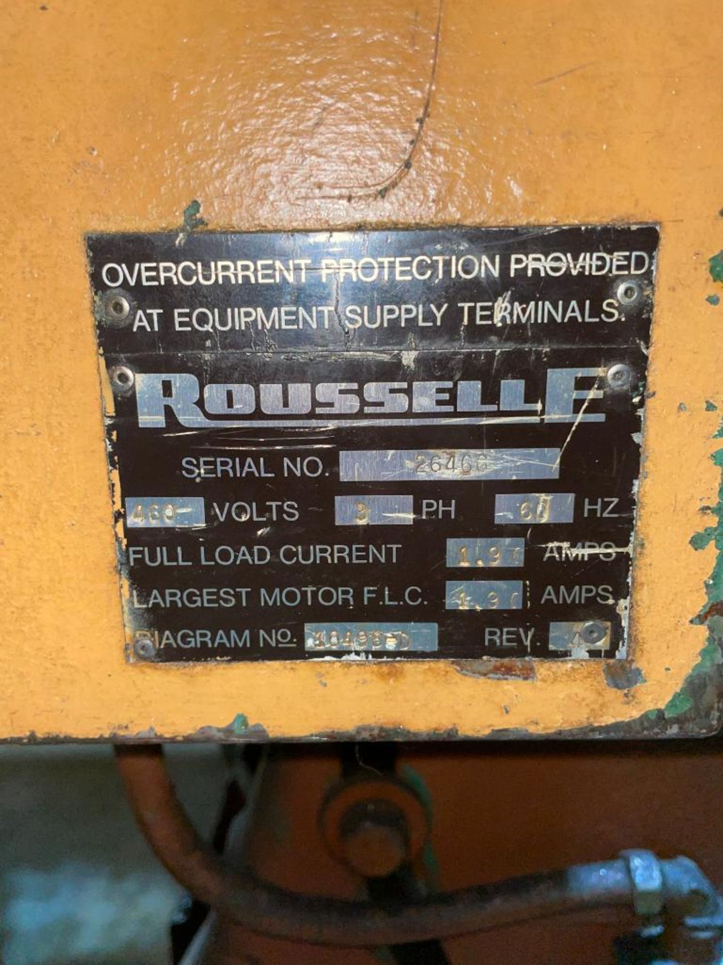 Rouselle Model 2E OBI 15Ton Stamping Press - Image 2 of 6