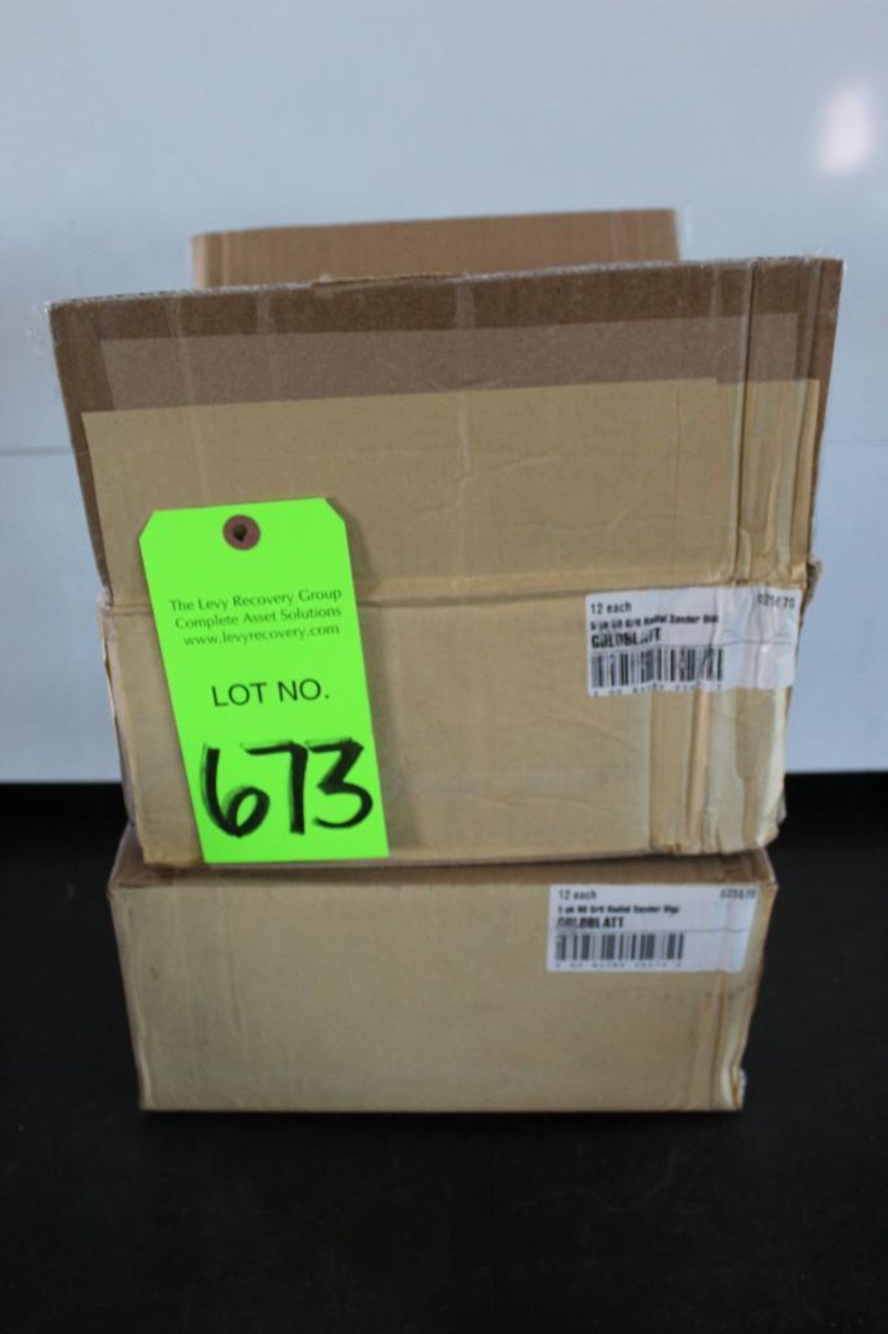 (2) Boxes (12 each) 5pack 80 Grit Goldblatt Radial Sander Disc 9in # G25670 - Image 2 of 4